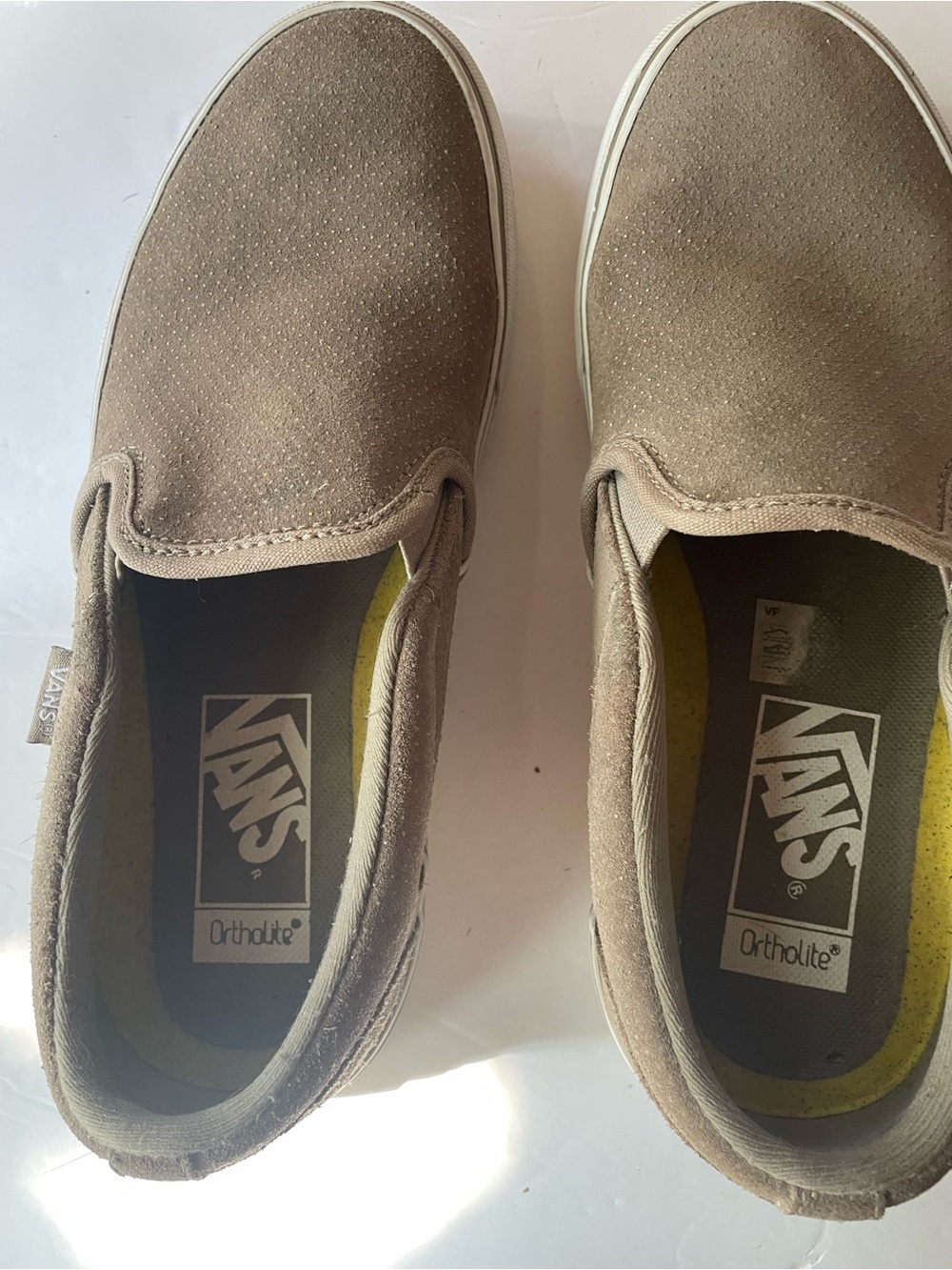 Vans suede khaki 7.5